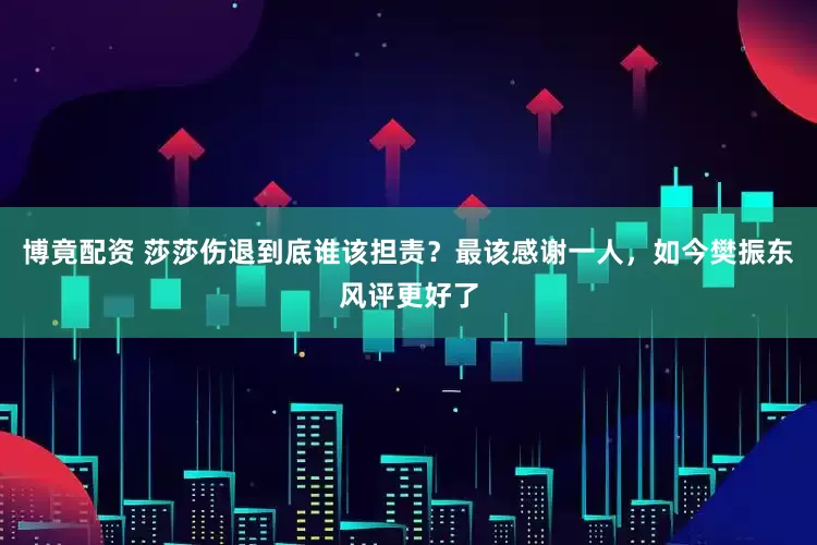 博竟配资 莎莎伤退到底谁该担责？最该感谢一人，如今樊振东风评更好了